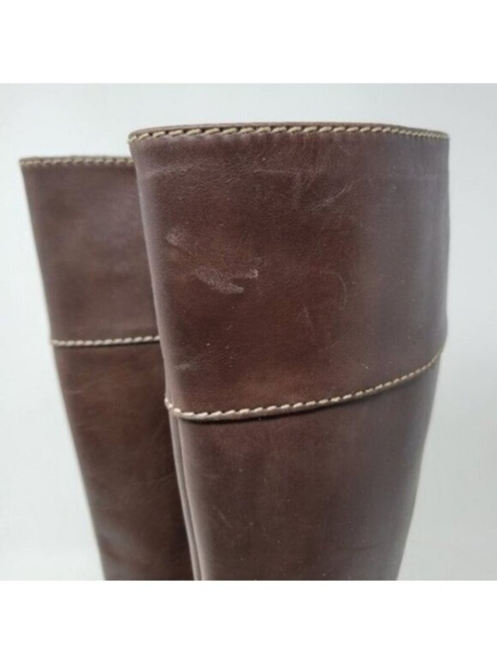 Boden | Leather Tall Knee High Riding Boots Brown - Picture 9 of 14